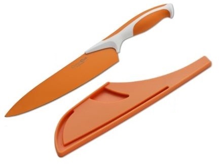 Boker Kitchen Chef's Knife, Apricot Orange w/Guard, B-03CT321
