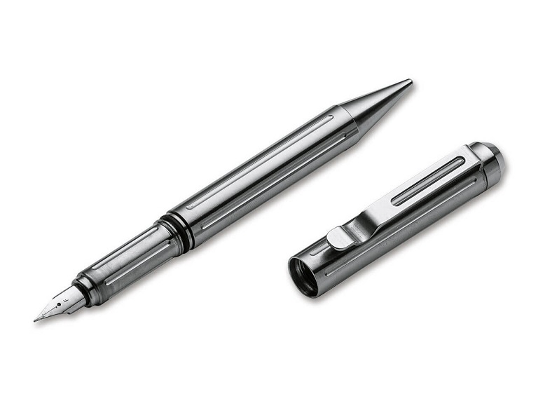 Boker Tactical Fountain Pen, Aluminum, 09BO029