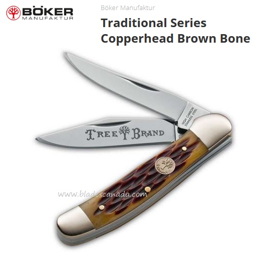 Boker Traditional Copperhead, Bone Handle, 110723