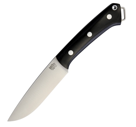 Bark River Fox River Fixed Blade Knife, CPM-154, Micarta Black, BA01153MBC