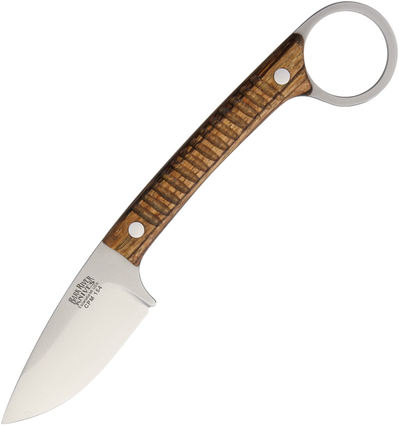 Bark River Ringtail Fixed Blade Knife, CPM 154CM, Bocote Wood, BA06142WB