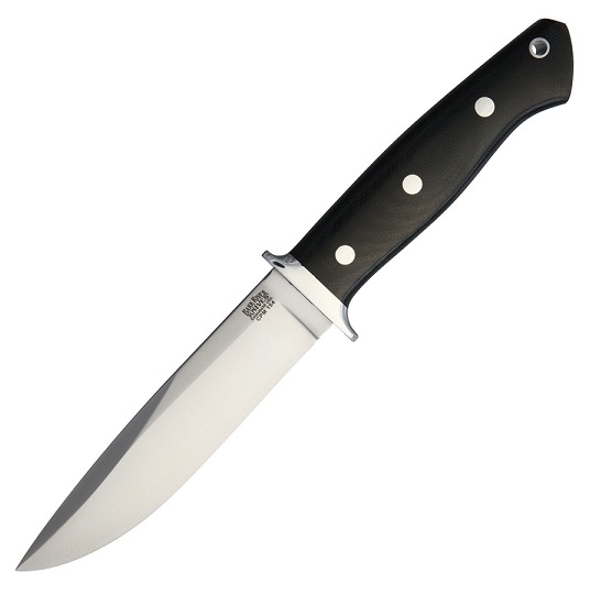 Bark River Sandstorm Fixed Blade Knife, CPM 154, Micarta Black, BA07150MBC