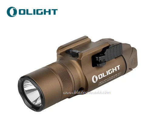 Olight Baldr Pro R Rail Mount Tactical Flashlight, GL Beam, Desert Tan - 1,350 Lumens