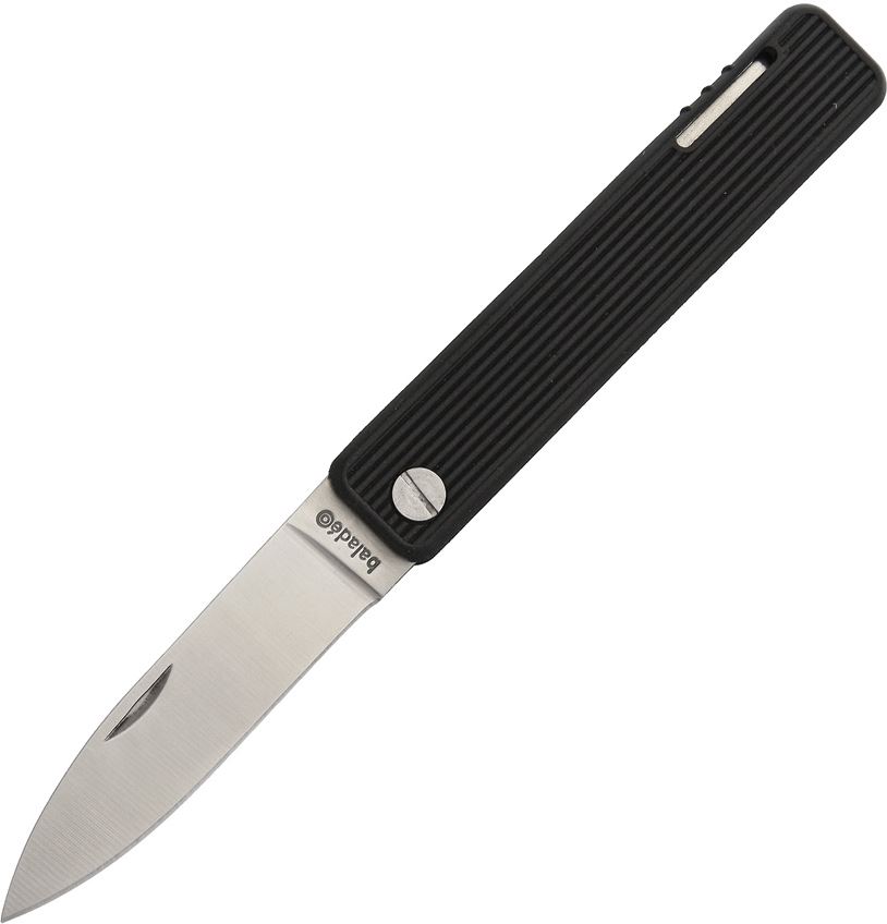 Baladeo Papagayo Folding Knife, 420 Stainless, Black Handle, BALECO350