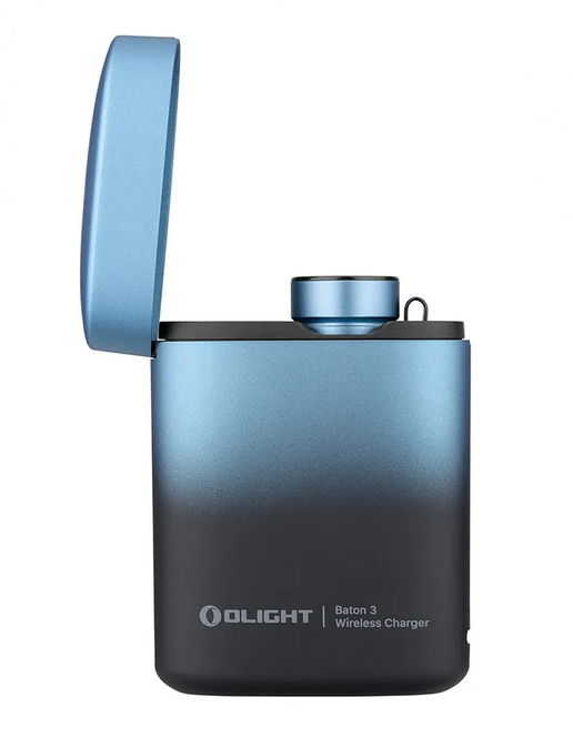 Olight Baton 3 Premium Edition Rechargeable Flashlight, Deep Sea Blue - 1200 Lumens