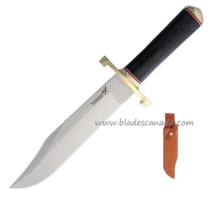 Blackjack Classic Model 12-9 Tapered Bowie Fixed Blade Knife, Micarta, 129MBCT