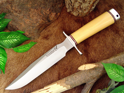 Blackjack Classic Model 7 Fixed Blade Knife, Micarta Ivory, B7AM