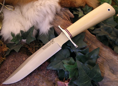 Blackjack Classic Model 7 Saber Fixed Blade Knife, A2, Micarta Ivory, B7AS