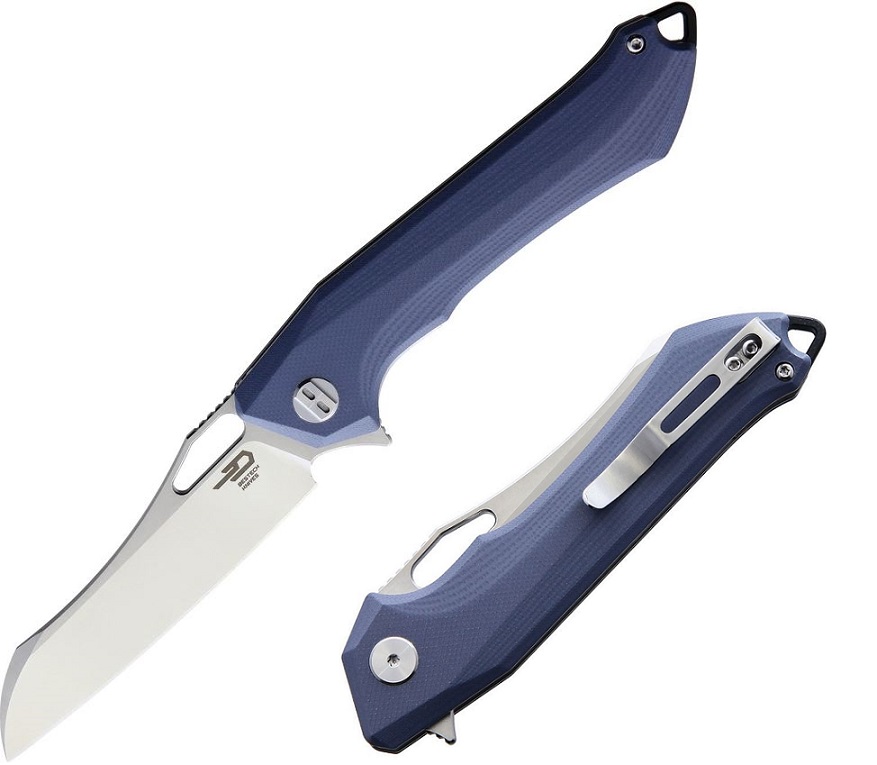 Bestech Platypus Flipper Folding Knife, D2 Two-Tone, G10 Grey, BG28A - Click Image to Close