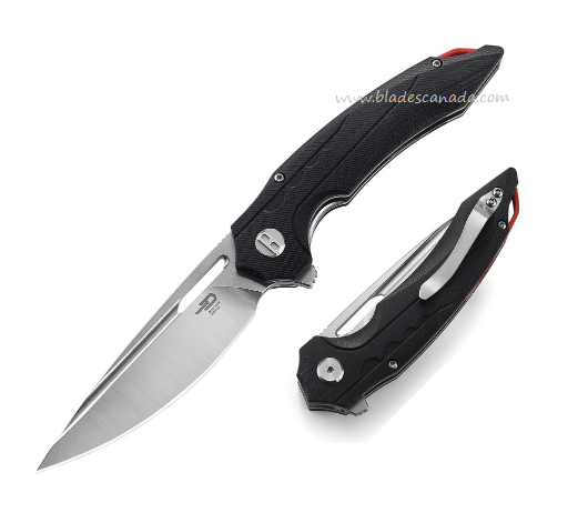 Bestech Ornetta Flipper Folding Knife, D2 Steel, G10 Black, BG50A