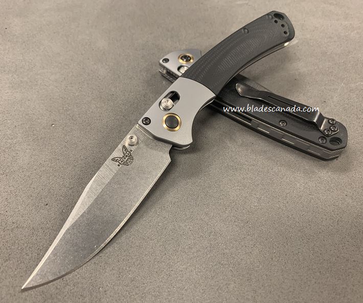 Benchmade Mini Crooked River Folding Knife, 20CV, G10 Black, 15085CU5