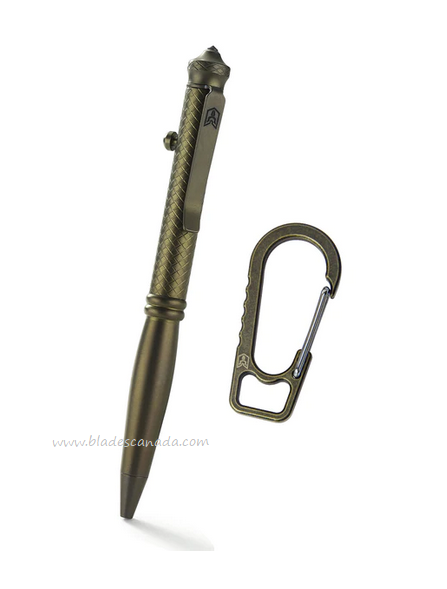 Bestechman Scribe Pen, Titanium with Glass Breaker & Carabiner, BM17D