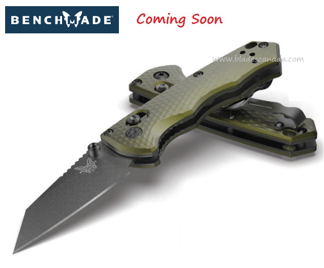 (Coming Soon) Benchmade Full Immunity Folding Knife, CPM M4, Aluminum Woodland Green, BM290BK-2