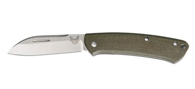Benchmade Proper Slipjoint Folding Knife, CPM S30V Sheepsfoot, Micarta, 319