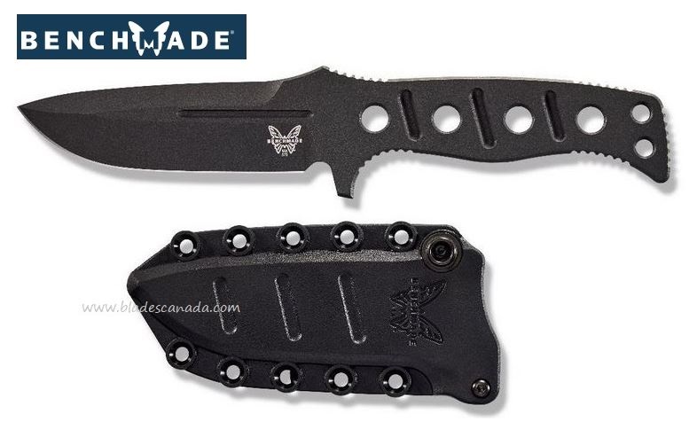 Benchmade Adamas Fixed Blade Knife, CPM-CruWear Black, 375BK-1