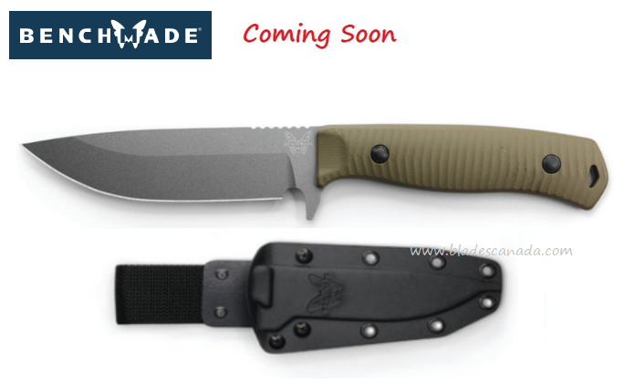 (Coming Soon) Benchmade Anonimus Fixed Blade Knife, CPM CruWear, G10 OD Green, BM539GY