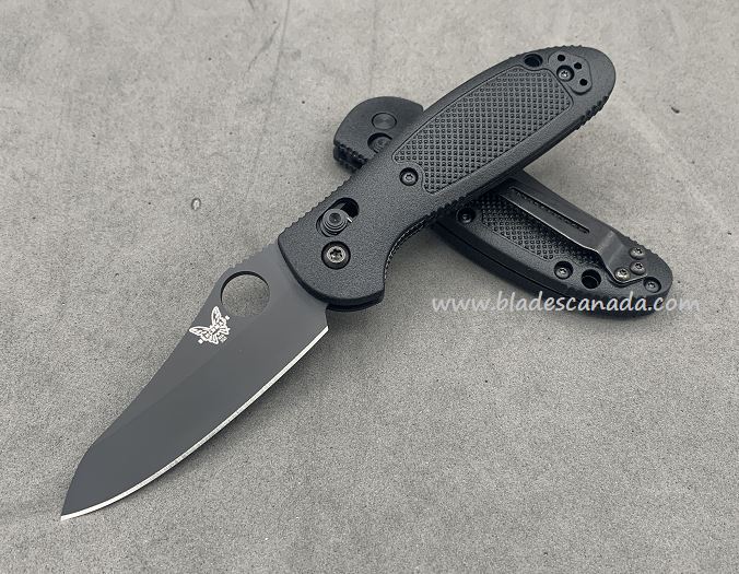Benchmade Mini Griptilian Pardue Folding Knife, M4 Steel, Black Handle, BM555CU14
