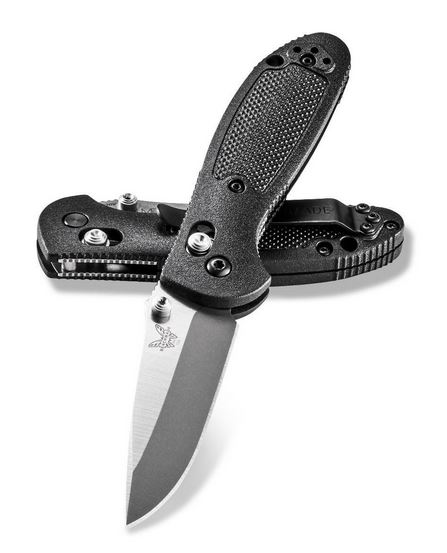 Benchmade Mini Griptilian Folding Knife, CPM S30V, Black Handle, 556-S30V