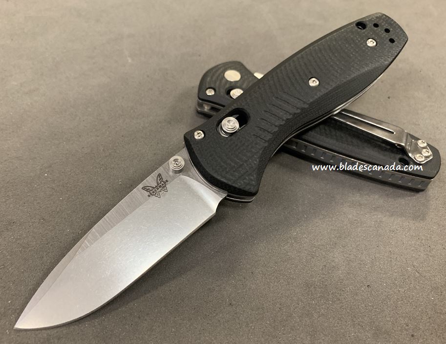 Benchmade Mini Barrage Osborne Folding Knife, Assisted Opening, 20CV, G10 Black, BM585CU17
