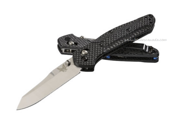 Benchmade 940-1 Osborne Folding Knife, S90V, Carbon Fiber