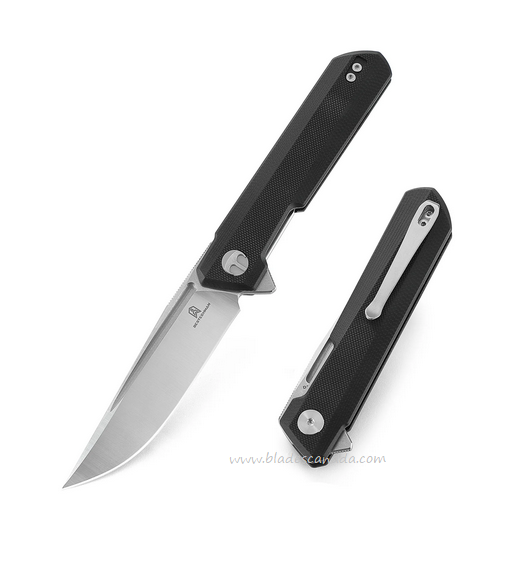 Bestechman Dundee Flipper Folding Knife, D2, G10 Black, BMK01A