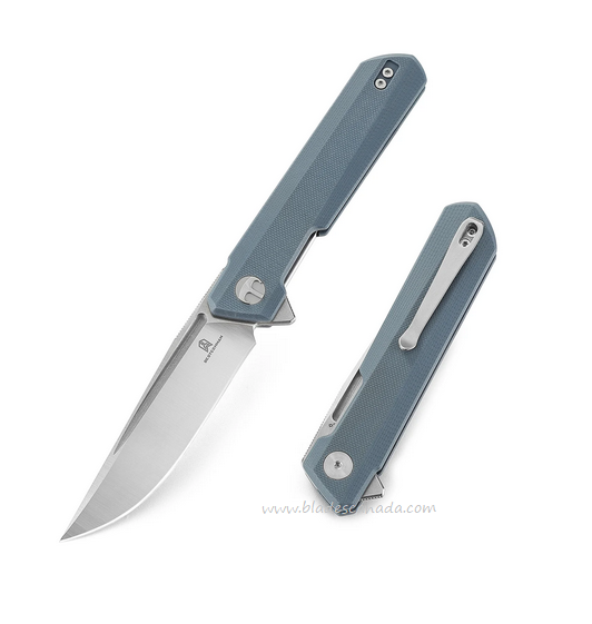 Bestechman Dundee Flipper Folding Knife, D2, G10 Blue, BMK01C