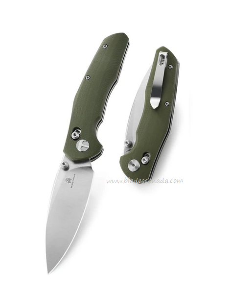 Bestechman Ronan Folding Knife, 14C28N Satin, G10 OD Green, BMK02B