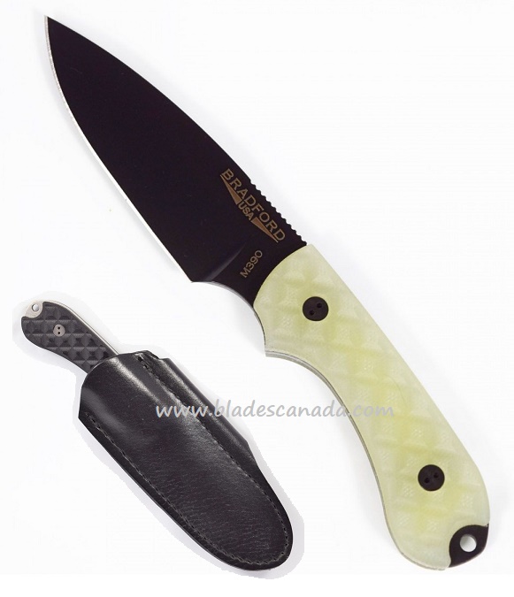 Bradford Guardian 3 Sabre Knife, M390 DLC, Ghost Textured G10, 3S-007B-M390