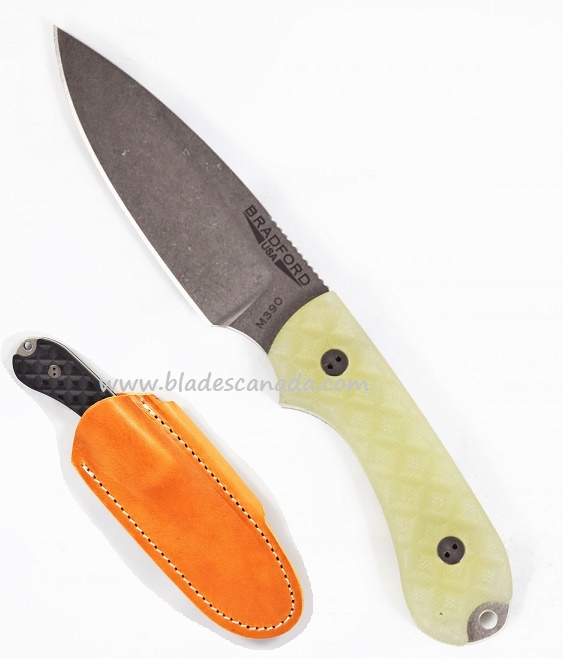 Bradford Guardian 3 Sabre Knife, M390 Stonewash, Ghost Textured G10, 3S-007-M390