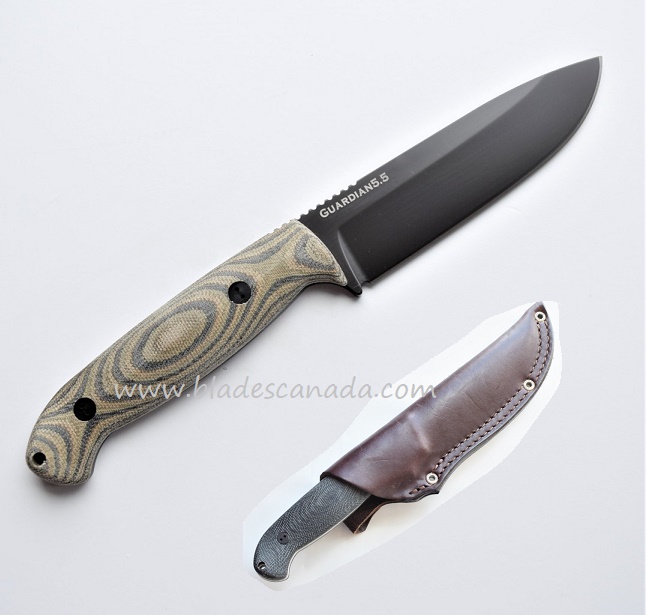 Bradford Guardian 5.5 Sabre Knife, Elmax DLC, 3D Camo Micarta, 5.5S-109B-Elmax