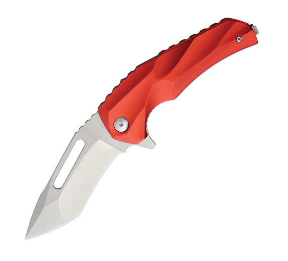Brous Blades Reloader Flipper Folding Knife, D2 SW, Ltd. Edition Red, 201