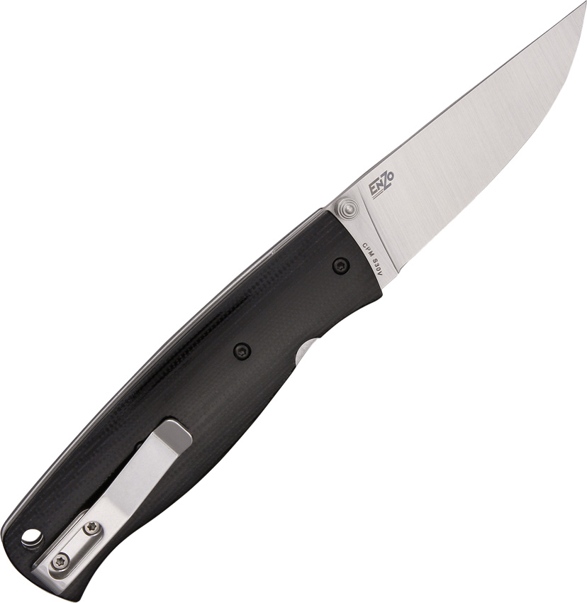 EnZo Birk 75 Folding Knife, CPM S30V, G10 Black, BRI2602