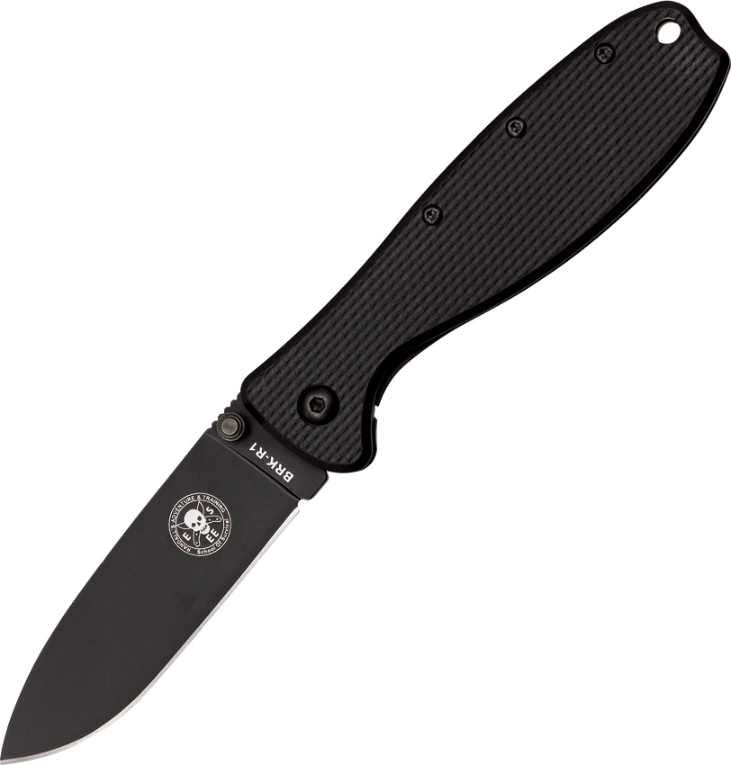 ESEE Zancudo Framelock Folding Knife, D2 Steel, GFN Black/Stainless, BRKR2B - Click Image to Close