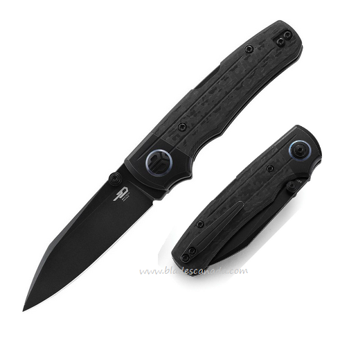 Bestech Tonic Folding Knife, M390 Black, Titanium/Carbon Fiber, BT2204E