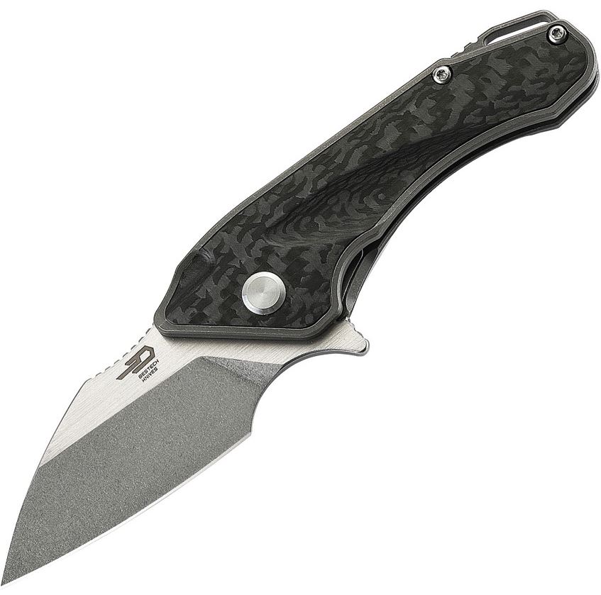 Bestech Goblin Flipper Folding Knife, S35VN, Titanium/CF, BT1711E