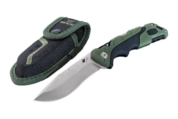 Buck Pursuit Folding Knife, 420HC Steel, GFN Green, BU0659GRS
