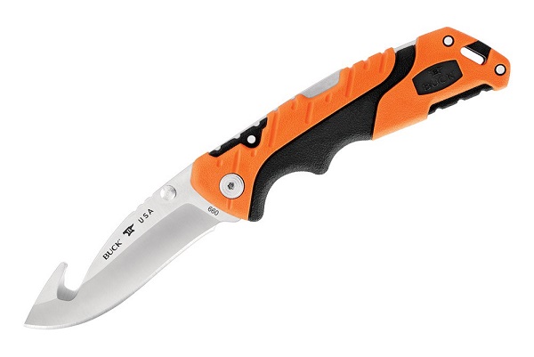 Buck Pursuit Guthook Folding Knife, S35VN, GFN Orange, BU0660ORG