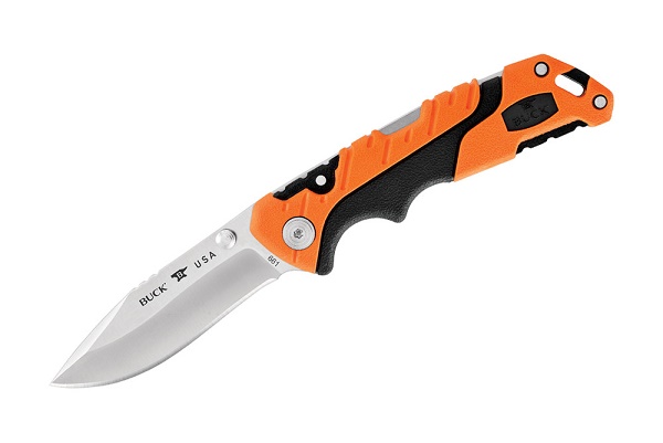 Buck Pursuit Small Folding Knife, S35VN, GFN Orange, BU0661ORS