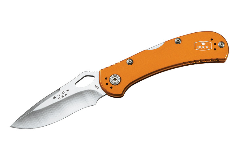 Buck Sptifire Folding Knife, 420HC Steel, Aluminum Orange, 0722ORS1 - Click Image to Close