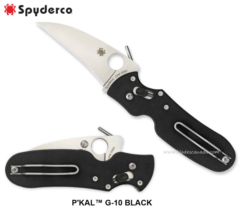 Spyderco P'Kal Folding Knife, CPM-S30V, G10 Black, C103GP