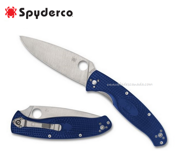 Spyderco Resilience Folding Knife, CPM S35VN, FRN Blue, C142PBL