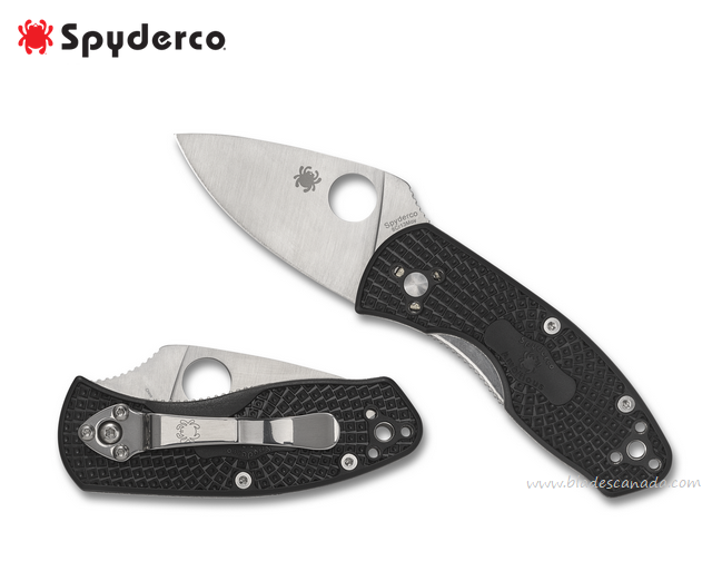 Spyderco Ambitious Lightweight Folding Knife, FRN Black, 148PBK