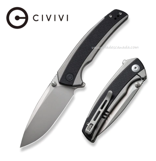 CIVIVI Teraxe Flipper Framelock Knife, Nitro-V, G10/Steel, 20036-3