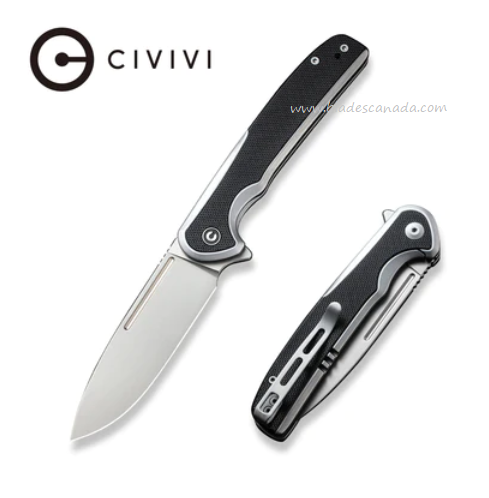 CIVIVI Voltaic Flipper Framelock Knife, 14C28N, Steel/G10, 20060-2