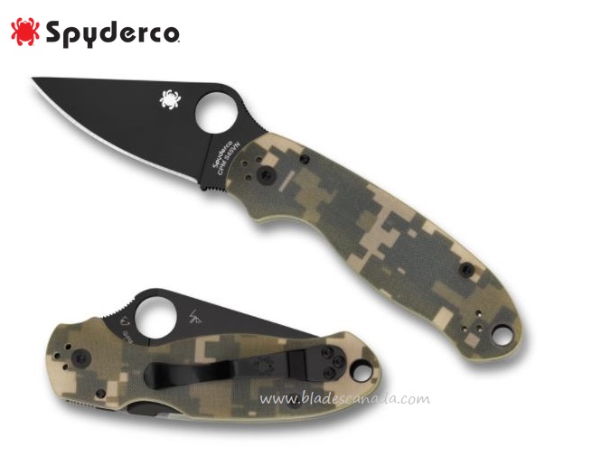 Spyderco Para 3 Compression Lock Folding Knife, S45VN, G10 Digi Camo, C223GPCMOBK