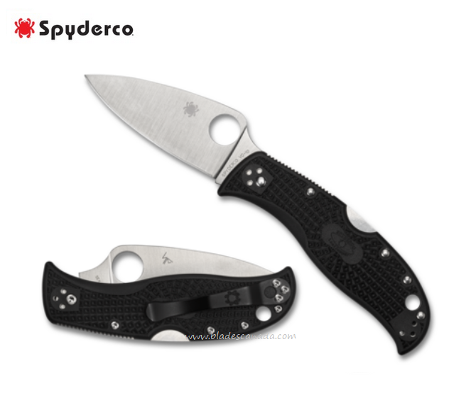 Spyderco Leaf Jumper Folding Knife, VG10, FRN Black, 262PBK