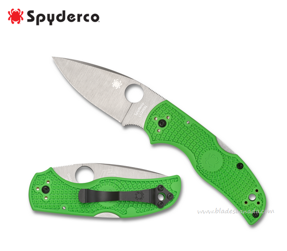 Spyderco Native 5 Salt Folding Knife, LC200N, FRN Green, C41PGR5