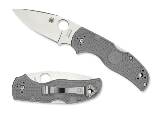 Spyderco Native 5 Folding Knife, Maxamet Steel, FRN Grey, C41PGY5