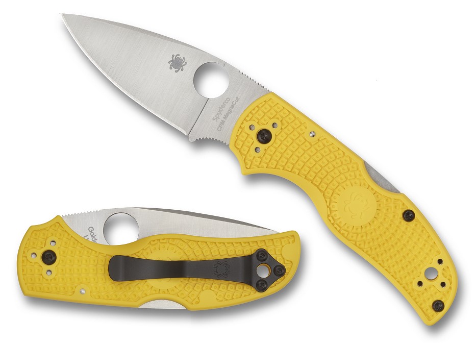 Spyderco Native 5 Folding Knife, MagnaCut, FRN Yellow, C41PYL5 - Click Image to Close