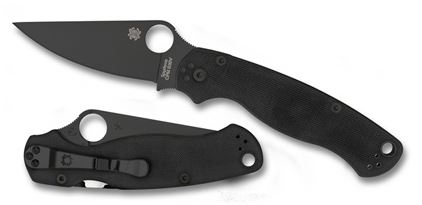 Spyderco Para Military 2 Compression Lock Folding Knife, CPM-S45VN, G10 Black, C81GPBK2